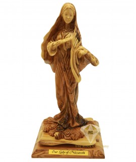 Olive Wood Artistic Our Lady Of Nazareth 