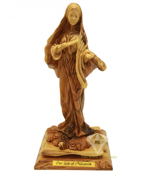 Olive Wood Artistic Our Lady Of Nazareth 