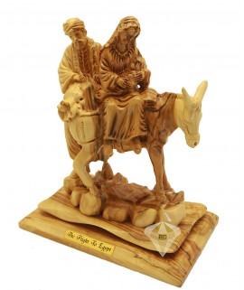 Olive Wood Artistic The Flight To Egypt 