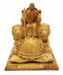 Olive Wood Artistic The Lion Of The Tribe Of Judah 