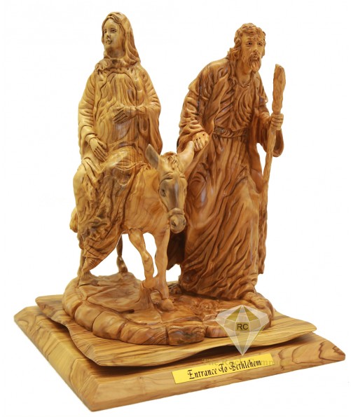 Olive Wood Artistic The Entrance To Bethlehem 