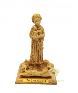 Olive Wood Artistic The Good Shepherd