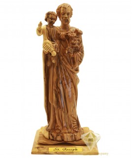 Olive Wood Artistic Saint Joseph 