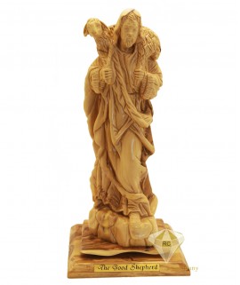 Olive Wood Artistic The Good Shepherd