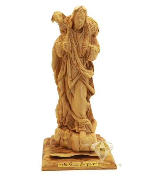 Olive Wood Artistic The Good Shepherd