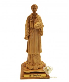 Olive Wood Artistic Saint Stephens