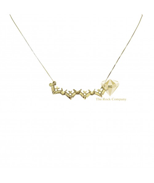 Jerusalem Cross Necklace 14K Gold