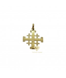 14K Yellow Gold Jerusalem Cross