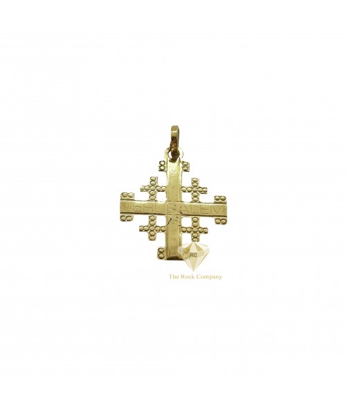14K Yellow Gold Jerusalem Cross