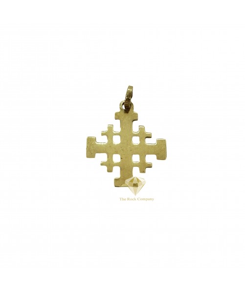 14K Yellow Gold Jerusalem Cross
