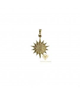 14K Gold Bethlehem Star Pendant