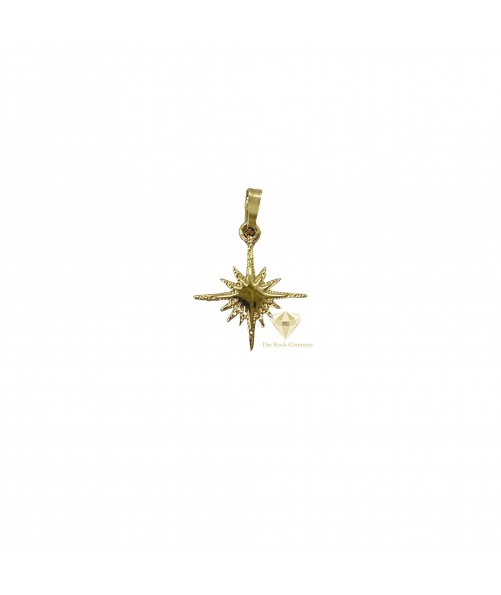 14K Gold Star Of Bethlehem Pendant