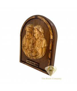 Holy Family Olive Wood Hand Carved 