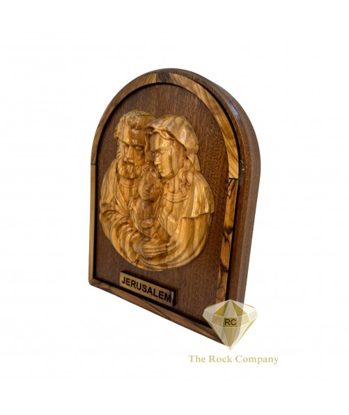 Holy Family Olive Wood Hand Carved 
