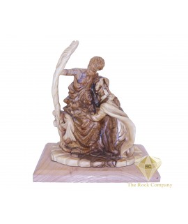 Olive Wood Hand Carved The Holy Family