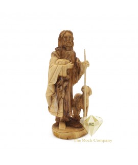 Olive Wood The Good Shepherd Carving