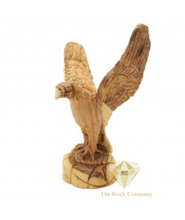 Olive Wood Eagle Carving