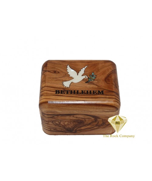 Olive Wood Box - Dove