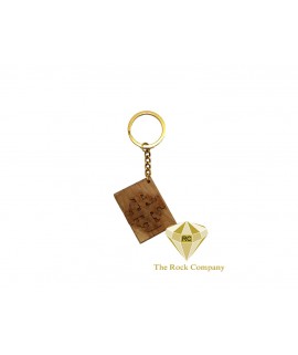 Jerusalem Cross Olive Wood Key Chain