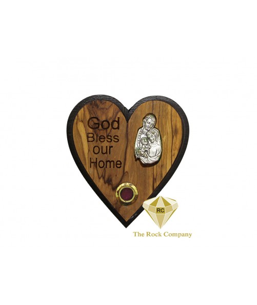 Olive Wood Holy Family Magnet