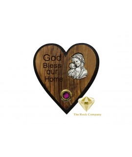 Olive Wood Virgin Mary Magnet