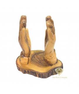 Holy Land Olive Wood Praying Hands Book Stand