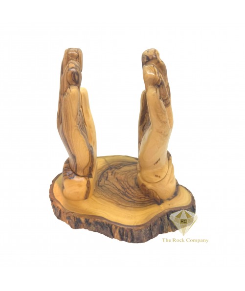 Holy Land Olive Wood Praying Hands Book Stand