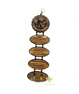 Saint Michael Prayer Olive Wood, Holy Oil, Holy Water,