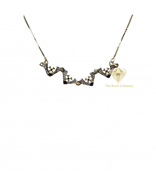 Diamond Jerusalem Cross Magnetic 14K Gold