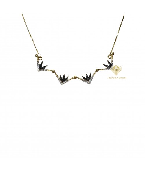 Diamond Star Of Bethlehem 14K Gold Magnet Opening Necklace