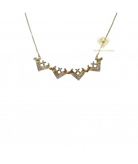 Diamond Jerusalem Opening Cross Magnetic 14K Gold     Diamond Jerusalem Opening Cross Magnetic 14K Gold