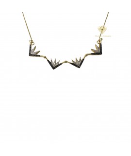 Star Of Bethlehem Diamond 14K White Gold Magnet Opening Necklace