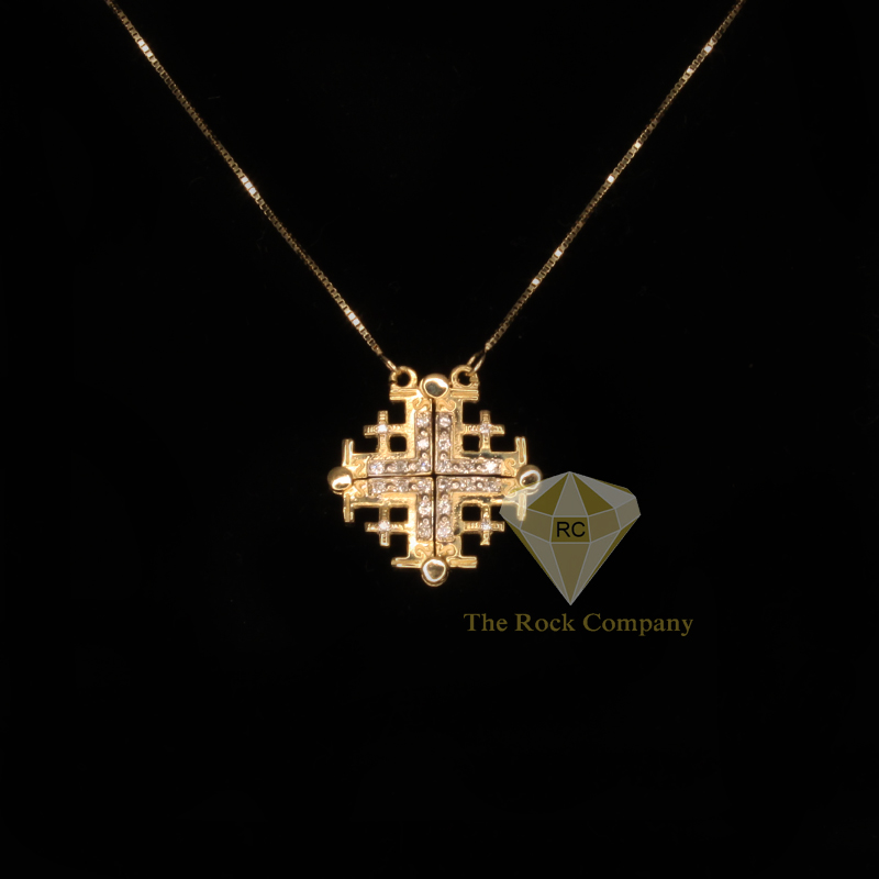 Jerusalem Cross Pendant Necklace - [Consumer]Autom