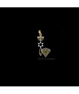 Diamond Messianic 14K Gold Pendant 