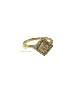 Diamond Jerusalem Cross Ring in Gold