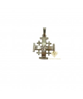 Bombé Jerusalem Cross Sterling Silver 