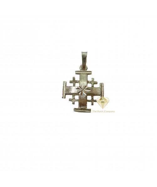 Bombé Jerusalem Cross Sterling Silver 