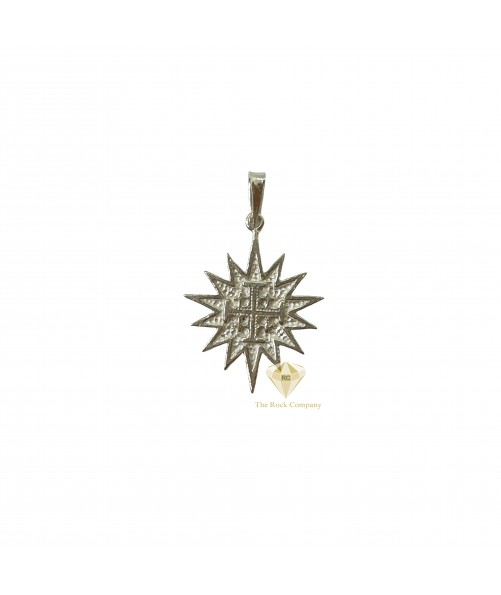 The Bethlehem Star Jerusalem Cross Sterling Silver 