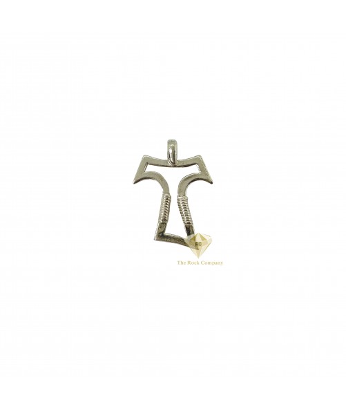 Sterling Silver Tau Cross Pendant