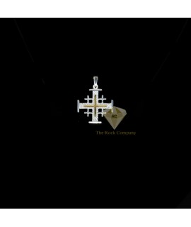 Sterling Silver Jerusalem Cross Pendant 