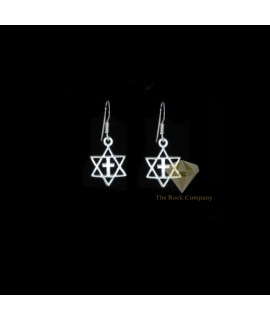 Sterling Silver Star Of David Earrings