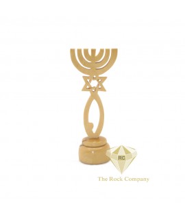 Holy Land Olive Wood Menorah 