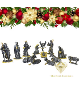 Mother Of Pearl Christmas Nativity Set 