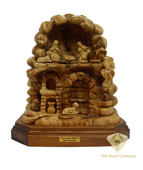 HAND CARVED NATIVITY SET