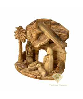 Christmas Musical Nativity scene olive wood hand carved