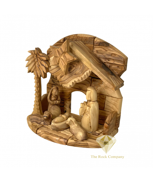 Christmas Musical Nativity scene olive wood hand carved