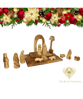 Christmas Nativity Set olive wood hand carved 