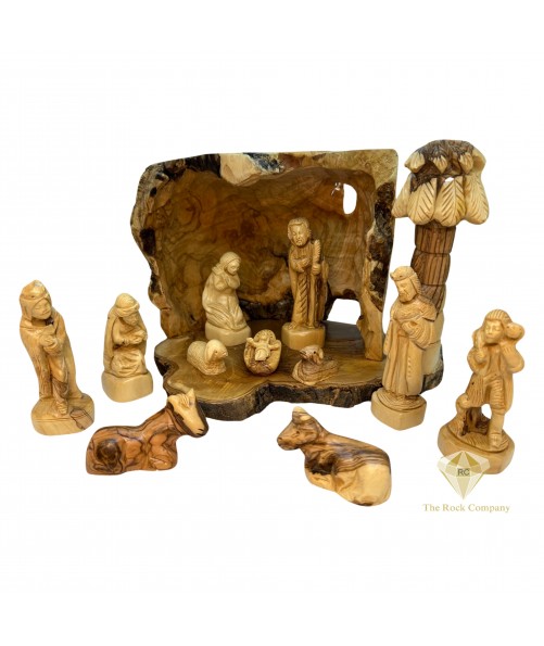 Olive Wood Christmas Nativity Set Hand Carved