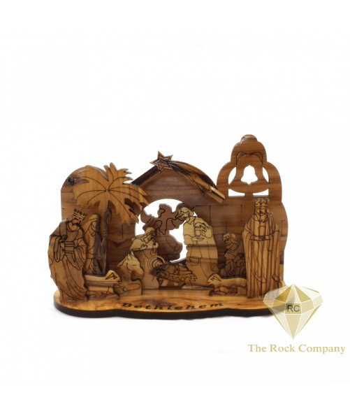 Small Olive Wood Nativity Scene 