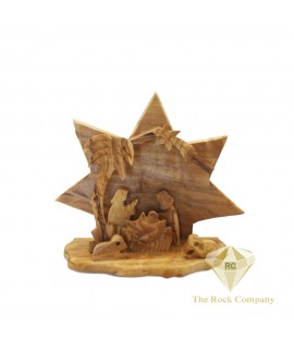 Small Olive Wood Nativity Scene 